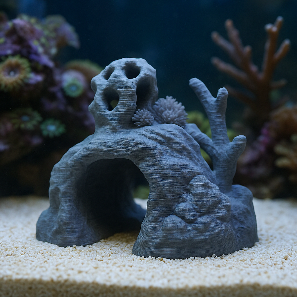 Wydruki 3D do akwariów morskich: ozdoby i ukrycia dla ryb